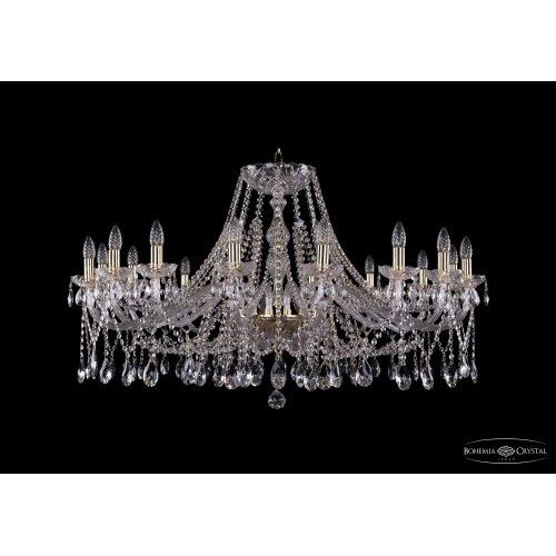 Большая подвесная хрустальная люстра 1413/16/400/G