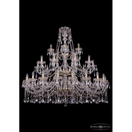 Большая подвесная хрустальная люстра 1413/20+10+5/530-135/G