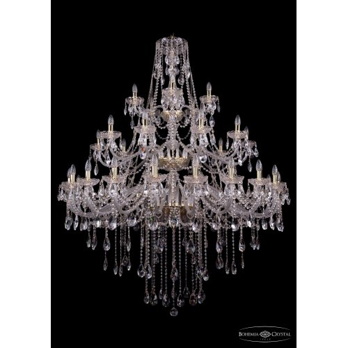 Хрустальная большая люстра 1415/20+10+5/530-180/G