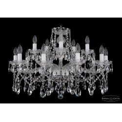 Хрустальная люстра 1413/10+5/300/Ni