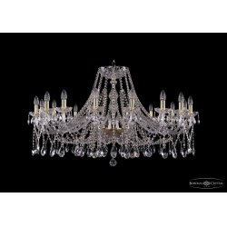 Большая подвесная хрустальная люстра 1413/16/400/G