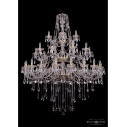 Хрустальная большая люстра 1415/20+10+5/530-180/G