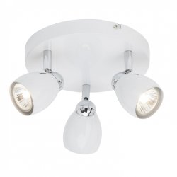 Белый тройной спот на круглом основании G29734/75 Milano