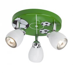 Тройной спот на круглом зеленом основании G56234/74 SOCCER