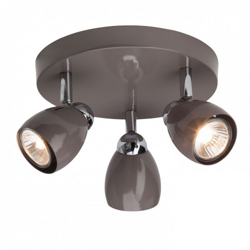 Тройной спот на круглом основании серого цвета G29734/22 Milano Brilliant