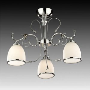 Трехрожковая люстра на штанге MA 02640C/003 Chrome «Nives Chrome»