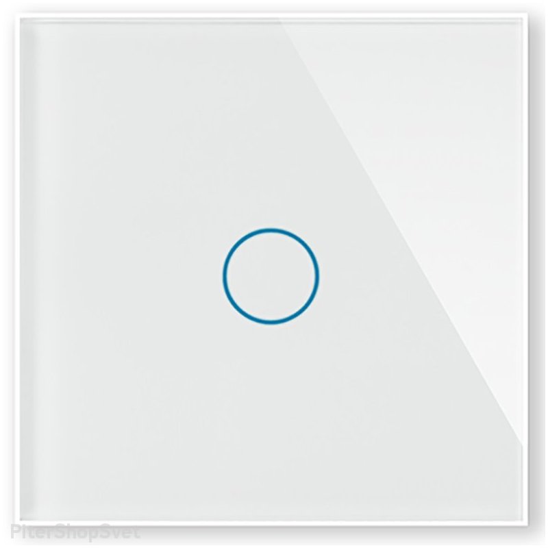 Панель для сенсорного выключателя на одну линию в многопостовую рамку «Практика белый» PL-PN01-WCG