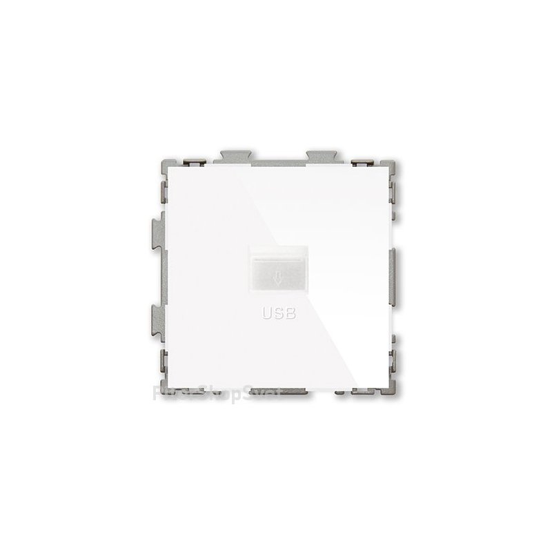 Розетка USB 2.1А белая «Практика белый» PL-W201U-WCG