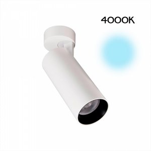 Белый накладной поворотный светильник 18Вт 4000К «Тубус»