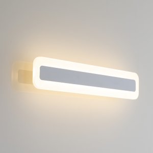 Белая плоская настенная подсветка 16Вт с переключателем цветовой температуры «Тринити»