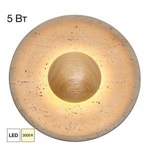 Круглый настенный светильник подсветка «MARES»