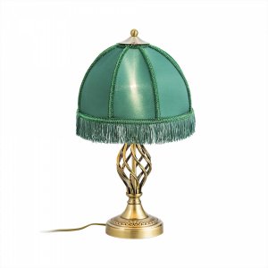 Настольная лампа с зелёным абажуром «Базель»