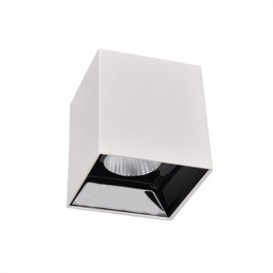 Накладной бело-чёрный прямоугольный светильник 12Вт 3500К «Старк»