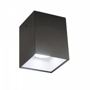 Накладной чёрно-белый прямоугольный светильник 12Вт 3500К «Старк»