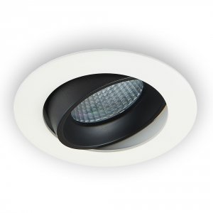 Встраиваемый поворотный светильник 7Вт 3500К чёрно-белый «Альфа»