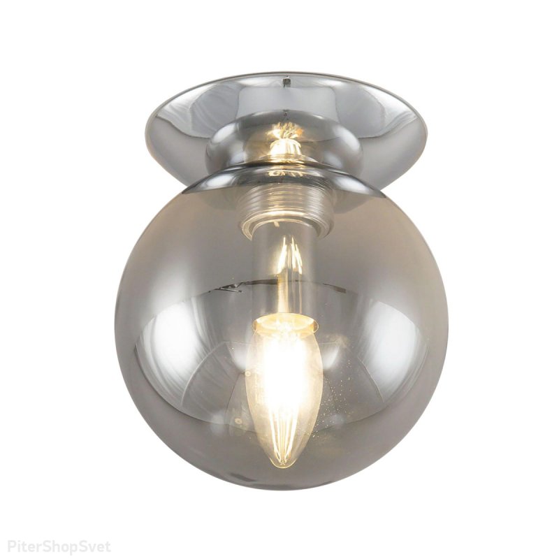 Потолочный светильник дымчатый шар «Томми» CL102510