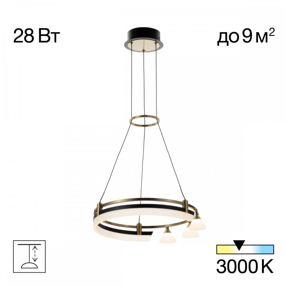 Подвесная люстра кольцо «HELLY» CL211042
