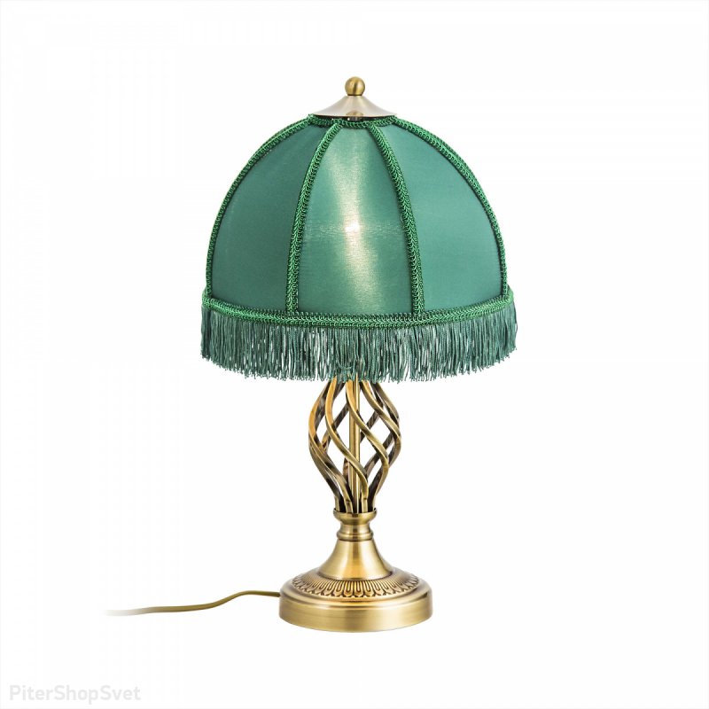 Настольная лампа с зелёным абажуром «Базель» CL407802