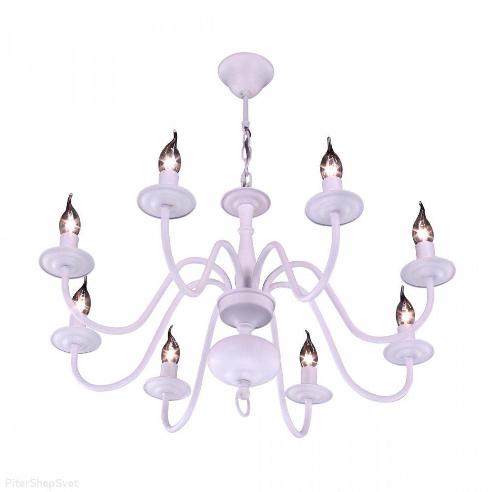 Белая люстра со свечами «Бонна» CL426180
