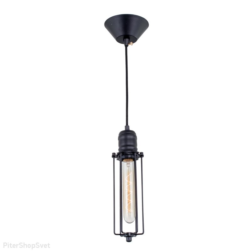 Чёрный подвесной светильник «эдисон» CL450202