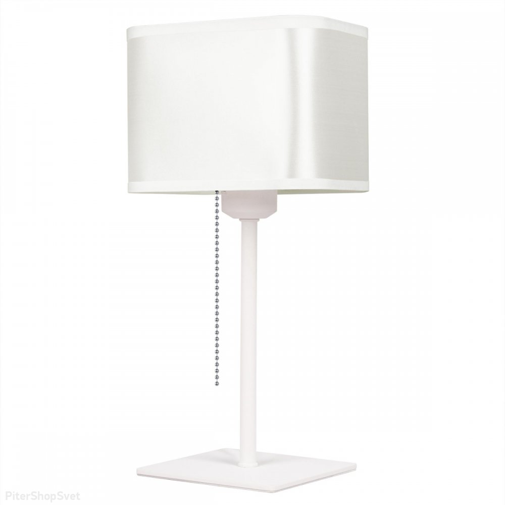 Белая настольная лампа с выключателем цепочка «Тильда» CL469815