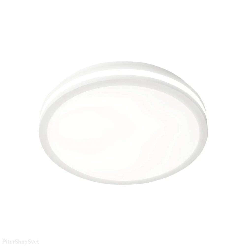 Белый круглый светодиодный светильник IP64 18Вт «LUNS» CL711010V