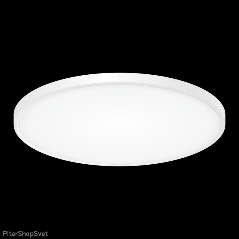Тонкий белый светодиодный потолочный светильник 60см 50Вт «Бейсик» CL738500V