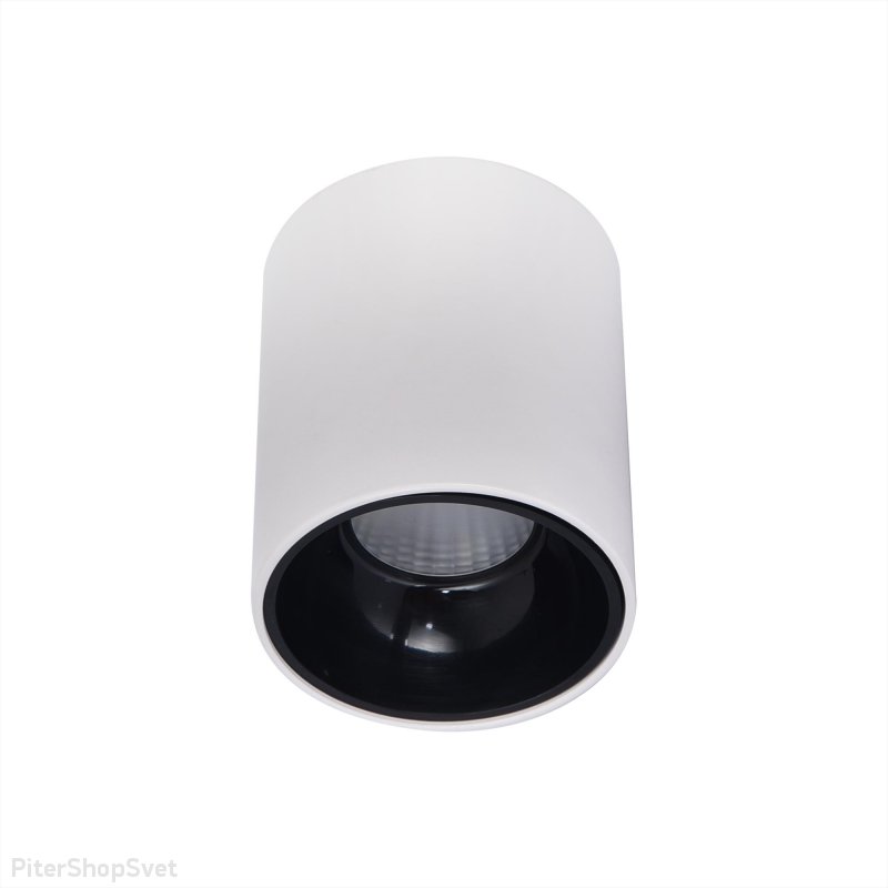 Накладной бело-чёрный светильник 12Вт 3500К «Старк» CL7440101