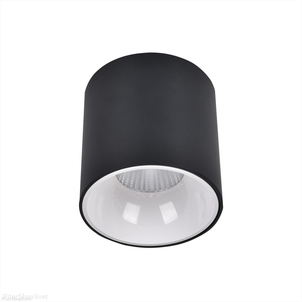 Чёрно-белый накладной светильник 12Вт 3500К «Старк» CL7440110
