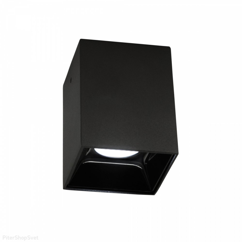 Накладной чёрный прямоугольный светильник 12Вт 3500К «Старк» CL7440211