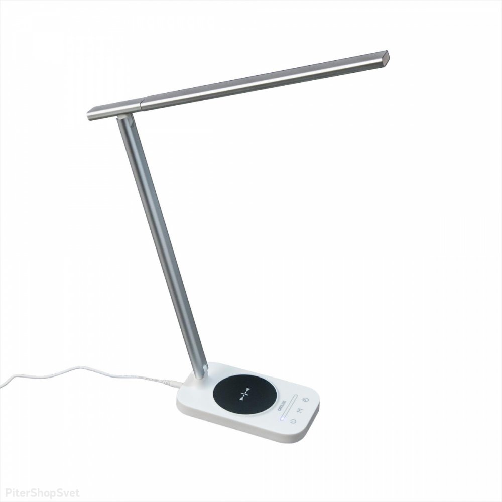 Настольная лампа с USB и Qi беспроводной зарядкой «Ньютон» CL803051