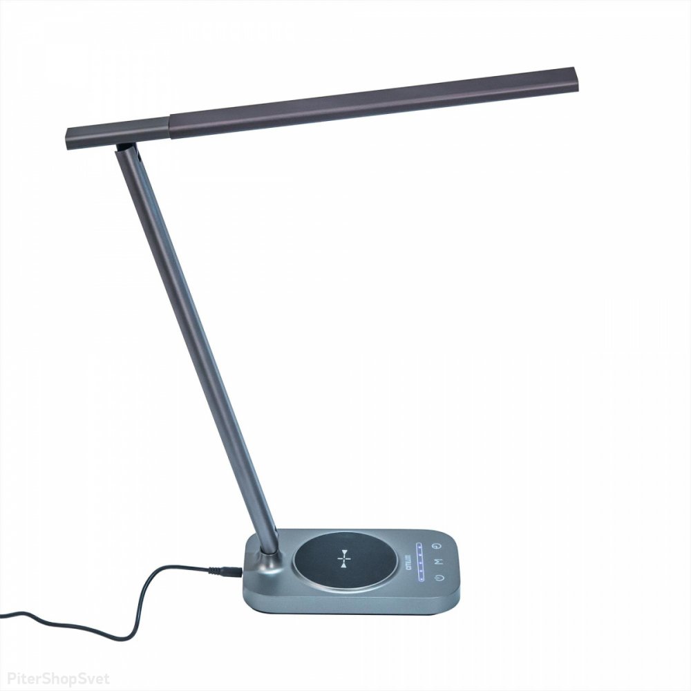 Настольная лампа с USB и Qi беспроводной зарядкой «Ньютон» CL803052