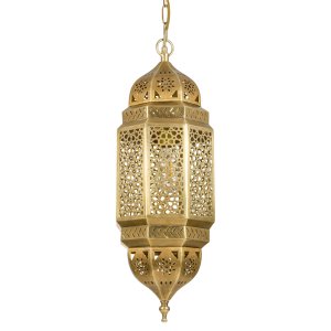 Металлический подвесной светильник в восточном стиле