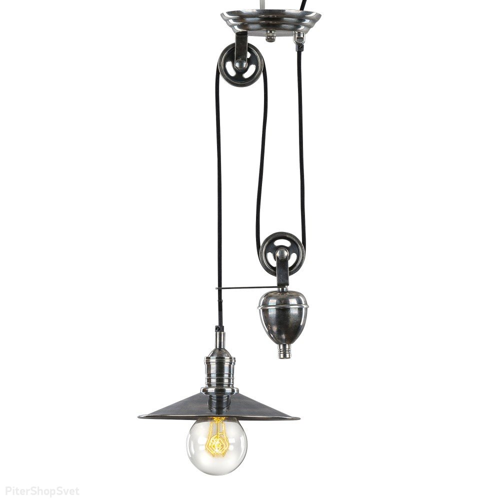 Канатно-блочный подвесной светильник из латуни PL-50614