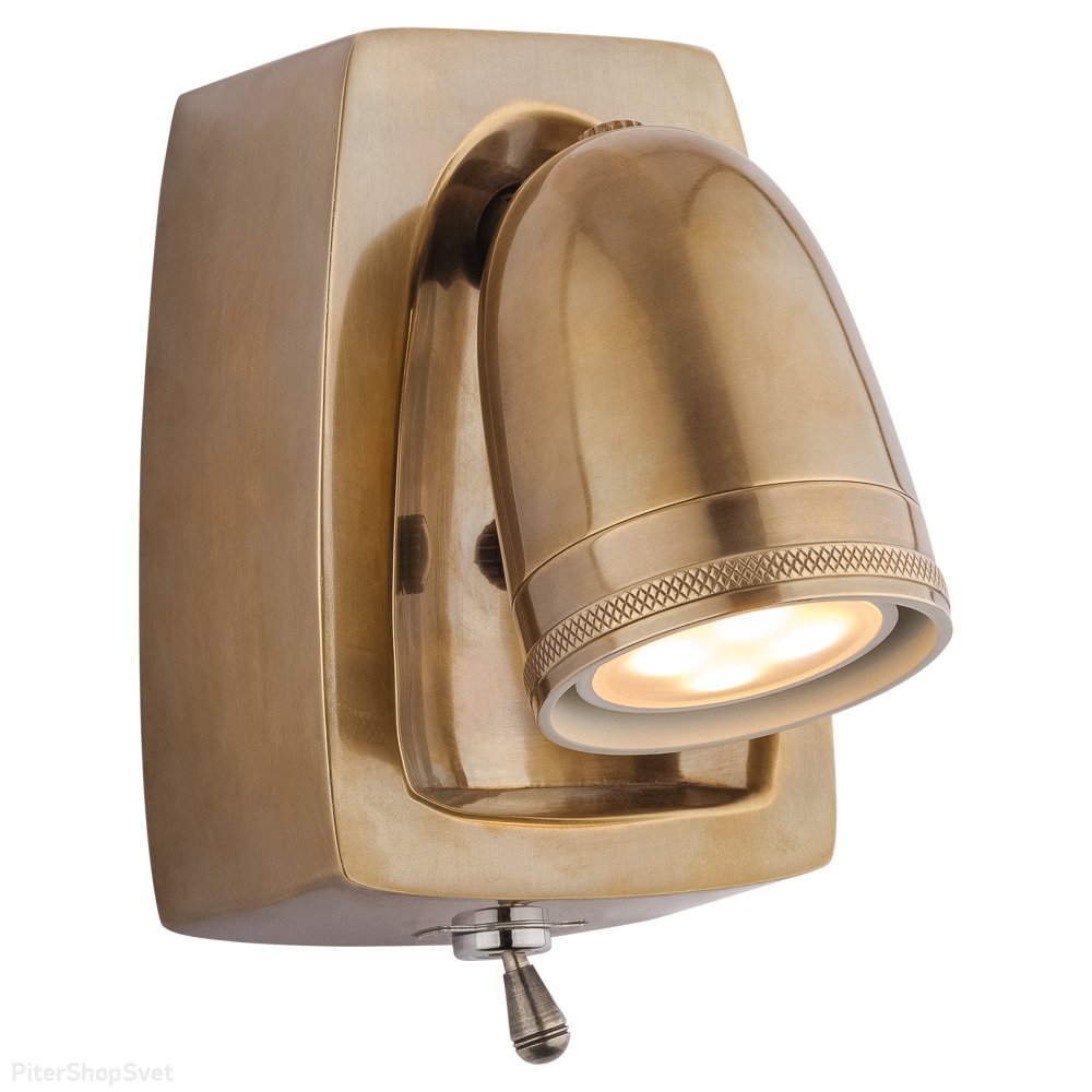 Поворотный настенный светильник из латуни WL-30812