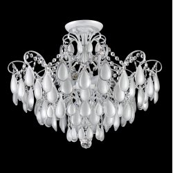 Потолочная люстра с хрустальными подвесками SEVILIA PL6 SILVER
