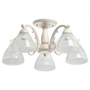Патинированная пятирожковая люстра «Ариадна»