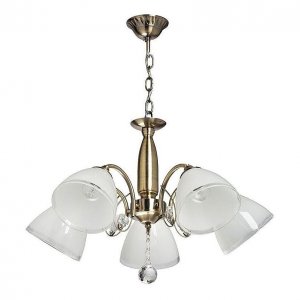 Подвесная люстра бронзового цвета с матовыми плафонами «Ариадна»