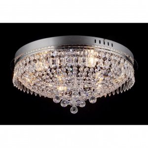 Хрустальная потолочная люстра с пультом «Изольда»