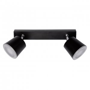 Двойной светодиодный 9Вт поворотный светильник-спот чёрного цвета «Бали»