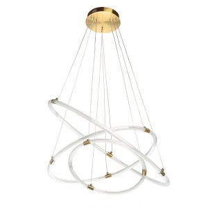 Подвесная люстра три кольца «Платлинг»