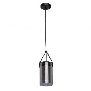 Подвесной светильник с дымчатым плафоном «Тетро»