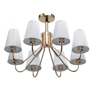 Люстра на штанге с нитями на абажурах «Федерика»