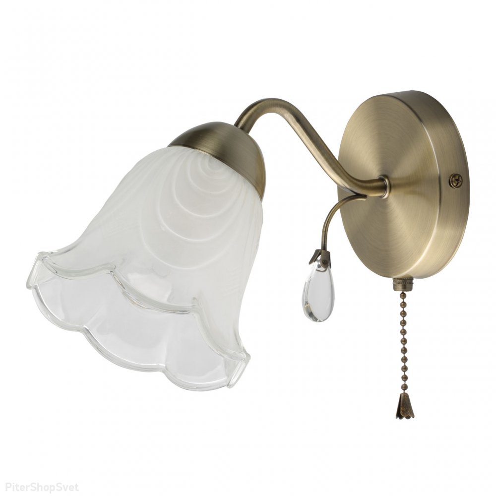 Настенное бра с выключателем цепочка «Флора» 670021201