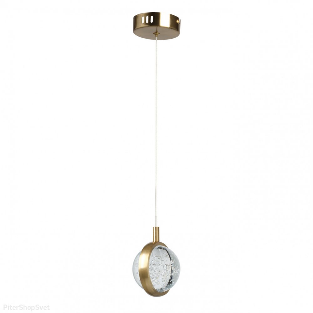 подвесной светильник с плафоном шар с пузырьками «Капелия» 730011701