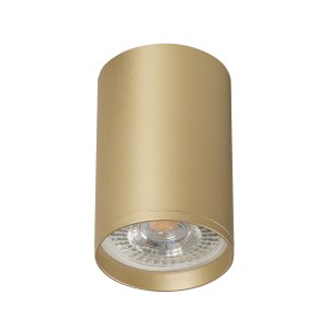 Накладной потолочный светильник цилиндр золотого цвета «TUBE»