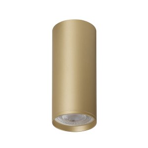 Накладной потолочный светильник цилиндр золотого цвета