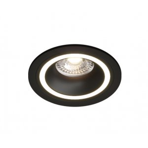 Чёрный круглый встраиваемый светильник «DK2060»