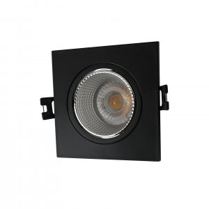 Чёрный квадратный встраиваемый светильник «DK3021»