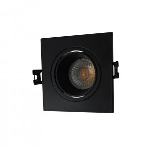 Чёрный квадратный встраиваемый светильник «DK3021»